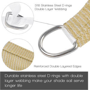 ตาข่ายบังแดด HDPE สีเบจ ขนาด 10 x 13 เมตร สำหรับป้องกันแสงแดดกลางแจ้ง - Product Image 3