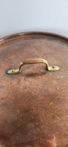 Cacerola Redonda de Cobre Vintage con Tapa, Utensilio de Cocina de Metal Duradero, Solo Lavar a Mano, Uso General para Cocina de Gas e Inducción - Product Image 6