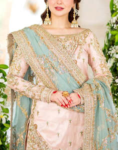 AA IMPEX Conjuntos Tradicionales Indios y Pakistaníes, Vestidos de Novia, Traje Sharara Gharara para Mujer, Ropa Formal de Noche, Vestidos de Fiesta - Product Image 6