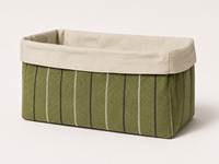 Panier de rangement pour la maison en toile de coton biologique certifiée GOTS 390 GSM, pour l'organisation de la maison, le stockage en détail, logo personnalisé, vente en gros, OEM