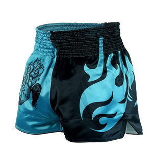 Professional Sporty High Waist MMA Training Fight <b>Shorts</b> <b>Men</b> Vintage Solid Front Breathable Eco-Friendly Anti-Wrinkle Satin - Product Image 1