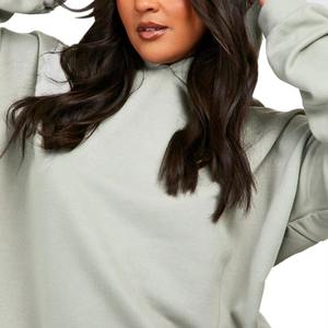 Vente en gros de sweats à capuche oversize pour femmes, grandes tailles, épais et chauds pour l'hiver - Product Image 5