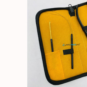 High Quality Stainless Steel Micro Bead Hair Extension <b>Pliers</b> <b>Set</b> Black Gold-Sustainable Reusable Hair Extension Tools Kit - Product Image 3