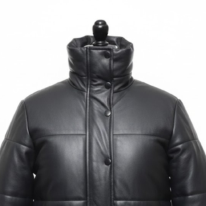 <b>Top</b> <b>High</b> Quality <b>Leather</b> Jacket New Arrival Winter Fashion Customized Front Customized Color Low MOQ Best Manufactured Pure - Product Image 2