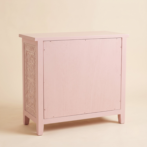 Luxury Handcrafted Eco-Friendly Waterproof Lightweight <b>pink</b> Bone Inlay Rectangle Storage <b>Cabinet</b> Modern floral Design Living - Product Image 2