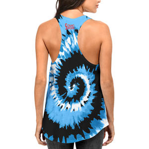 Camiseta sin mangas de verano con logotipo personalizado, cuello sin costuras, transpirable, teñido con lazo, entrenamiento deportivo, Yoga, estampado, tela Sexy de Spandex en talla XS - Product Image 4