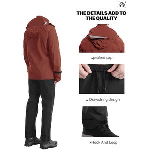 Trajes de lluvia informales personalizables con tela resistente al desgaste, ventilación, diseño de marca y transpirable para actividades al aire libre - Product Image 5