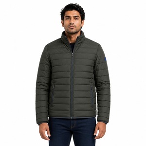 Nueva Chaqueta Acolchada Extra Grande, Transpirable y Elegante para Hombre, con Cuello Alto y Logotipo Frontal, Personalizable - Product Image 1