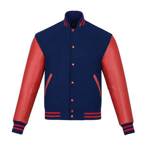 Veste universitaire de haute qualité pour hommes, idéale pour les étudiants et les activités sportives, en toile écologique avec logo frontal imperméable - Product Image 1