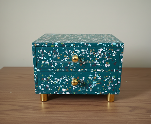 Commode portable de luxe en résine incrustée, style moderne, pour chambre à coucher, salon, bureau à domicile, hôtel, applications extérieures et repas en plein air - Product Image 1