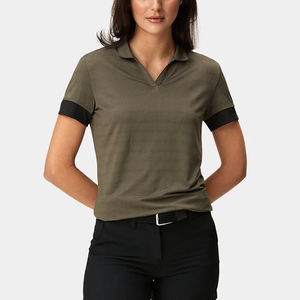 Camiseta Polo de Algodón para Mujer, Excelente Calidad, Manga Corta, Cuello Casual, para Oficina y Uso Diario, Venta al Por Mayor - Product Image 1