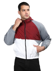 Chaqueta de chándal a prueba de viento ligera y elegante para hombre, abrigo de exterior de gran tamaño de alta calidad con logotipo personalizado para correr informal, cortavientos - Product Image 2