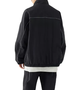 Veste de sport pour homme personnalisée, coupe-vent en nylon, fermeture éclair, haute qualité, pour le camping et les activités de plein air - Product Image 4