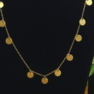 Collier en laiton plaqué or, collier tendance fait main, bijoux pour femmes |   OEM ODM Vente en gros - Product Image 1