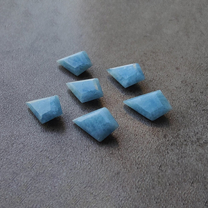 Aigue-marine naturelle facettée, taille calibrée AAA+, forme cerf-volant pour bijoux, toutes tailles disponibles - Product Image 3