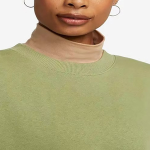 Sudadera de algodón al por mayor con cuello redondo, color personalizado, unisex, extragrande, con capucha bordada, ropa de invierno extragrande para mujer - Product Image 4