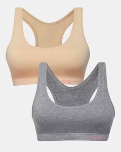 Girls' Yoli Dot Pattern <b>Cross</b> Back Sports Bra Crop <b>Top</b> Set Comfortable Spandex/Nylon Zero Steel Ring Removable Chest Pad - Product Image 3