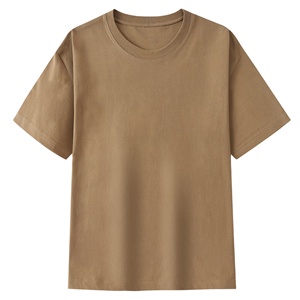 Camiseta de Algodón Peinado de Manga Corta y Cuello Redondo con Logotipo Personalizado OEM, Tallas Grandes, Logotipo Impreso para Cultura Corporativa - Product Image 1