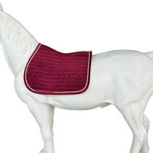 BRAND ZONE1995 Tapis de selle sans armature en coton satiné, personnalisé, classique, pour sports équestres, avec doublure en maille hautement matelassée, durable et confortable pour chevaux - Product Image 2