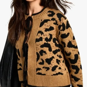 Embroidered Zipper Knit Acrylic High Elasticity <b>Cardigan</b> Men's Women Autumn Turn-down Collar Full Sleeve - Product Image 4