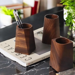 Portalápices de Madera para Hogar, Oficina y Estudiantes, Organizador de Almacenamiento Hecho a Mano - Product Image 1