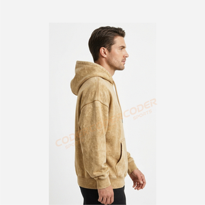 เสื้อฮู้ดสไตล์วินเทจแบบย้อมสีเอซิด ทรงหลวม สวมใส่สบาย ผ้าฝ้าย 100%  ใส่ได้ทุกวัน  รักษ์โลก - Product Image 5