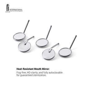 Juego de Espejos Dentales de Acero Inoxidable, Autoclavables, Antivaho, Certificados por la CE, Manuales, Ligeros, con Agarre Ergonómico # 5 # 4 # 3 - Product Image 5
