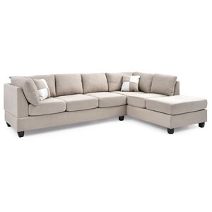 G631B-SC di Malone sezionale da gloria mobili bianco soggiorno in 3 scatole - Product Image 2