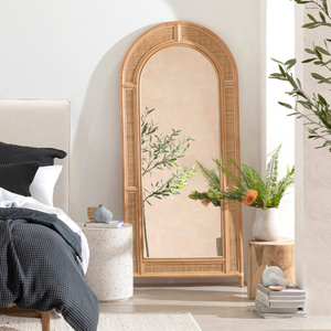 High Quality Natural Rattan Floor Standing <b>Mirror</b> <b>Mirrors</b> Decor Wall Living Room Bedroom Entryway from Vietnam - Product Image 4