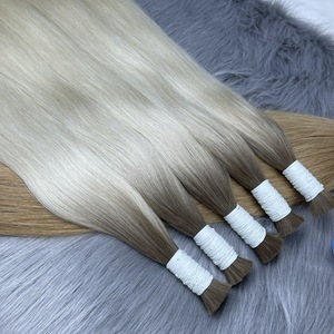 Cheveux de luxe 2024 !!! Extensions de cheveux de haute qualité bon marché cheveux en vrac faciles à appliquer avec de nombreuses textures - Product Image 5