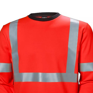 Camisetas de Alta Visibilidad Reflectantes, Camiseta de Seguridad de Manga Larga Color Rojo, Venta al por Mayor, Ropa de Trabajo de Alta Visibilidad, Sudaderas de Seguridad para Hombre - Product Image 2