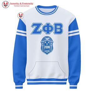 Sudadera personalizada con logo para mujer, transpirable, estampada, 100% de alta calidad, con hombros caídos, sudadera Zeta Phi Beta. - Product Image 1