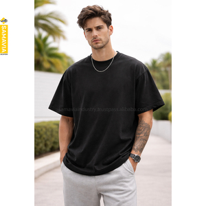 Camisetas de Manga Corta Casuales para Hombre, Corte Regular, Frente Liso, 230 g/m², 100% Algodón Lavado, Anti-encogimiento, Serigrafía - Product Image 4