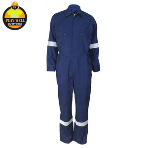 Custom 100% Cotton Safety Work Wear Coverall Men Long Sleeve Hi Vis Reflective ANSI Class 2 EN ISO 20471 Class 3 - Product Image 2