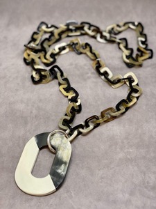 Collar de Cuerno de Búfalo con Forma Natural Pulida, Joyería con Colgante de Tema Animal para Regalo de Fiesta - Product Image 5