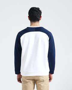 Sweat-shirts en molleton de coton écologiques unisexe, vierges, à col ras du cou, coupe ample, pour hommes, avec épaules tombantes, personnalisables avec logo, vente en gros - Product Image 3