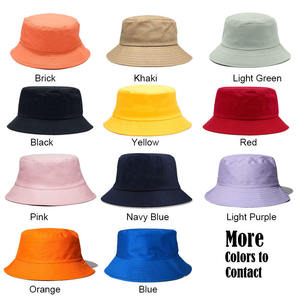 Chapeau Bob Anti-UV Personnalisé de Haute Qualité 2026 avec Logo, Unisexe, en Polyester Couleur Unie, Décontracté, pour l'Été, Adultes, Panneau Avant 56-58CM - Product Image 3