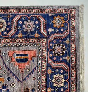 Tapis noué à la main de haute qualité en laine, avec motifs et broderies, pour salon et chambre à coucher - Product Image 2