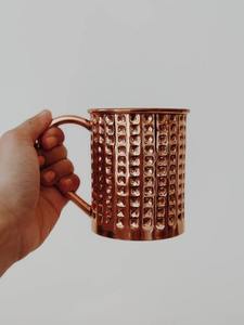 Luxury Pure Copper Coffee Mug Handmade Polished Copper Drinking Mug Traditional Drinkware by Madiha Art and Crafts - Product Image 4