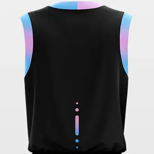 Custom Made Unisex Basketball Uniform OEM Custom Printed 100% Polyester Quick Dry Breathable Anti-Bacterial Plus Size Sleeveless - Product Image 4