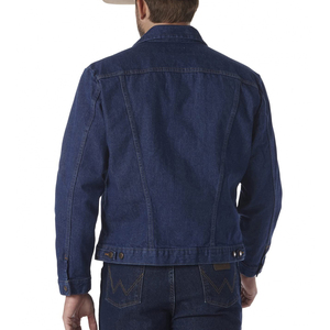 Hot Selling Custom Made 100% Cotton Breathable Denim Jacket Men Slim Fit Casual And Streetwear Fashionable With <b>Button</b> Closure - Product Image 2