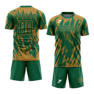 Stitched Soccer Uniform Men Adult Durable Double Stitched Number Name Team Logo Breathable Custom Color OEM Wholesale Factory - Product Image 1