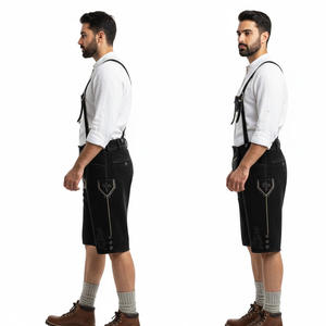 Costume Lederhosen pour homme Oktoberfest, en daim premium, tenue traditionnelle bavaroise allemande avec logo personnalisé OEM - Product Image 3