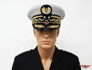 Gorra de Uniforme de General de Brigada Marroquí Premium de KEW Wholesale |   Gorra con Bordado a Mano de Hoja de Roble |   Gorra para desfiles y ceremonias - Product Image 3