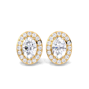 Pendientes de Diamante con Corte Brillante de 1.25CT, Oro Amarillo, Blanco y Rosa de 14K con Baño de Rodio, Certificados por IGI, de Lujo - Product Image 4