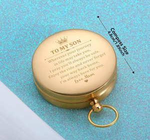 Vente en gros de mini boussoles en acier inoxydable de 60 mm avec cadran à aiguille et porte-clés - Cadeau promotionnel imperméable - Product Image 3