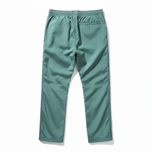 Pantalon de survêtement OEM personnalisé pour homme, en sergé, décontracté, taille mi-haute, coupe-vent, imperméable, 100% polyester/nylon - Product Image 3