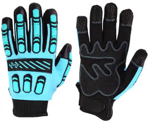 ถุงมือช่างคุณภาพสูงสำหรับงานหนัก ถุงมือนิรภัยอุตสาหกรรม หนังสังเคราะห์อะมาร่า และเสื้อกั๊กทำงานผ้าฝ้าย ถุงมือช่าง - Product Image 5