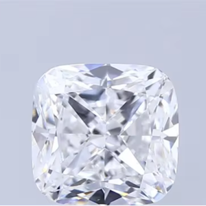 Diamant blanc lâche de 3 carats, couleur D, pureté VVS2, taille coussin, offrant une symétrie de qualité supérieure et un éclat glacé exceptionnel. - Product Image 1