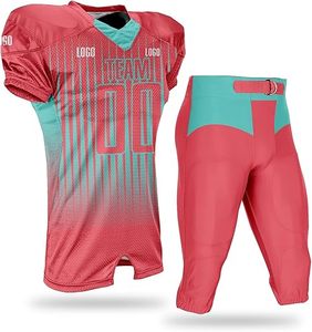 Uniforme de football américain respirant à manches courtes en matériau durable de qualité supérieure avec taille élastique pour hommes adultes - Option de marque privée - Product Image 5